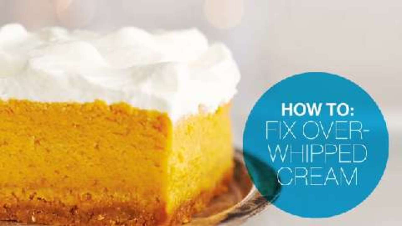 How to fix over-whipped cream