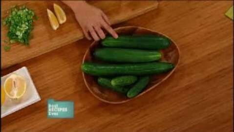 How to pick and slice cucumbers