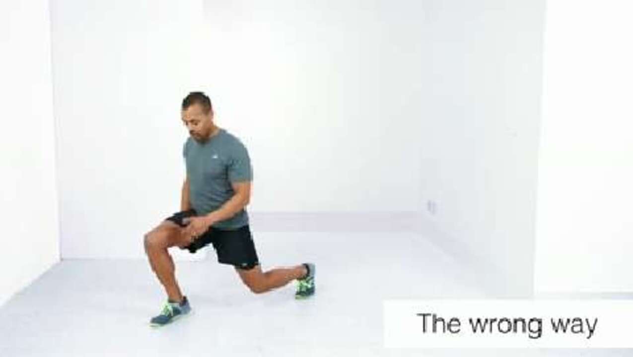 The right way to do a lunge