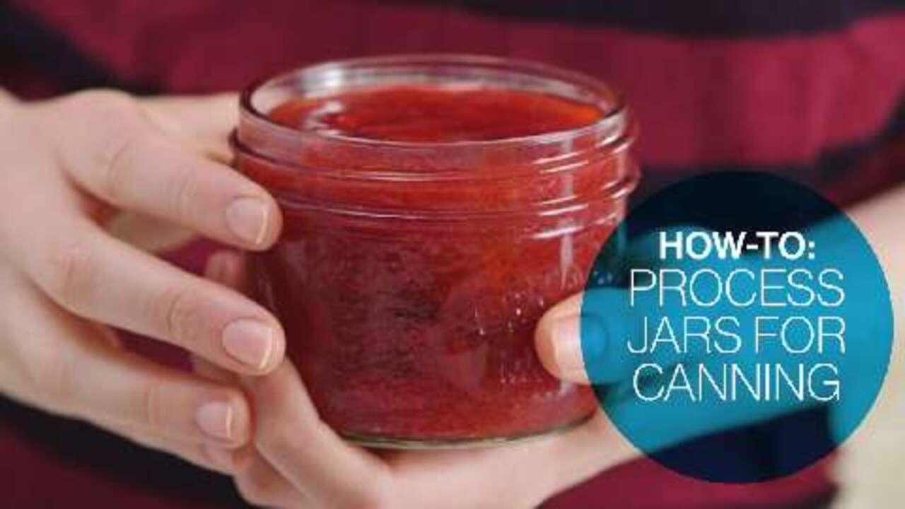 How to process jars for canning