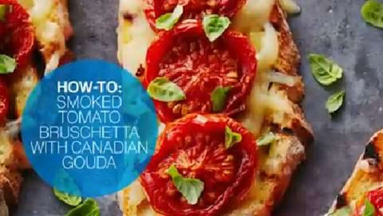 How to make Smoked Tomato Bruschetta with Canadian Gouda