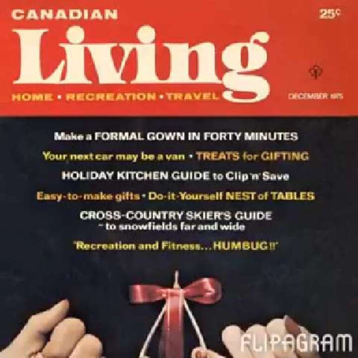 Winter 1975: Candian Living magazine's very first issue