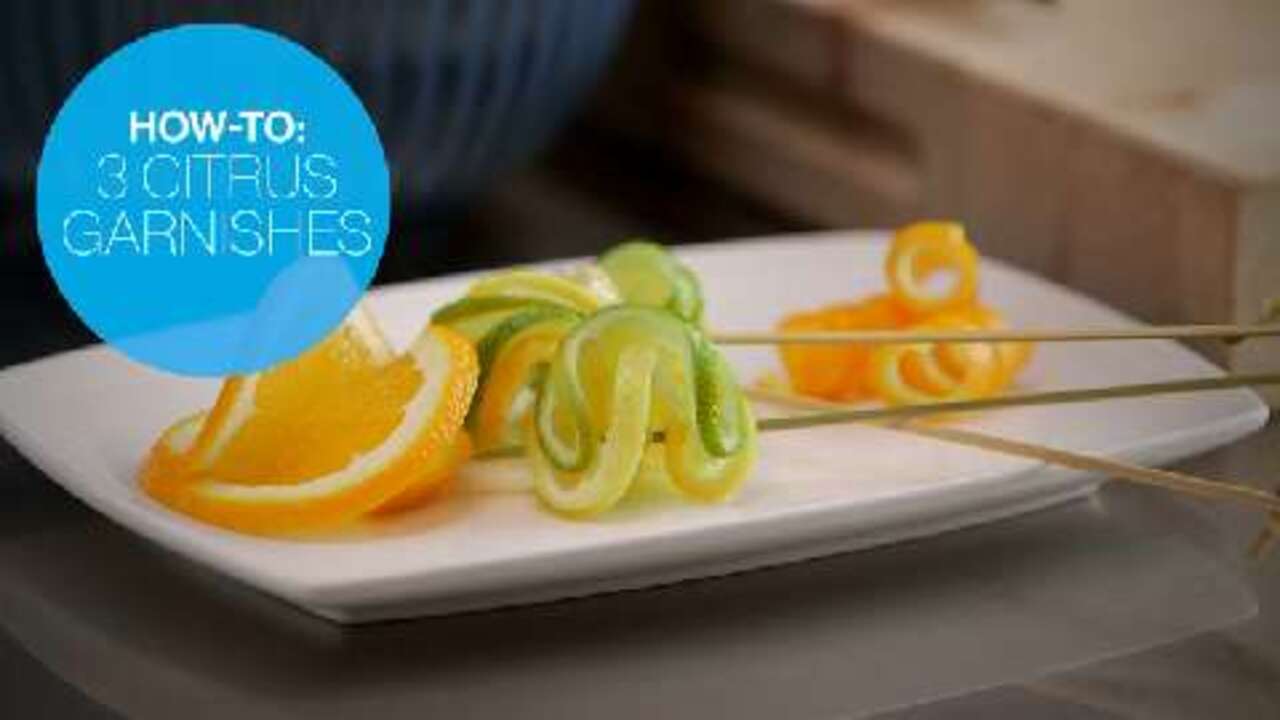 How to make 3 simple citrus garnishes