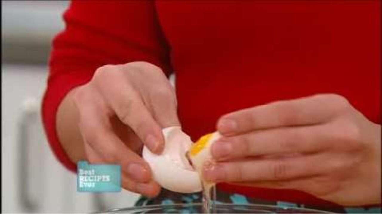 Separating egg white from the yolk