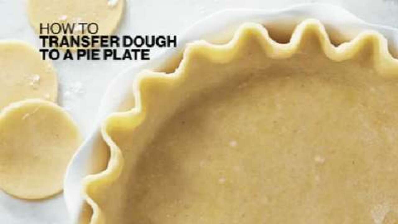 How to transfer pie dough to a pie plate
