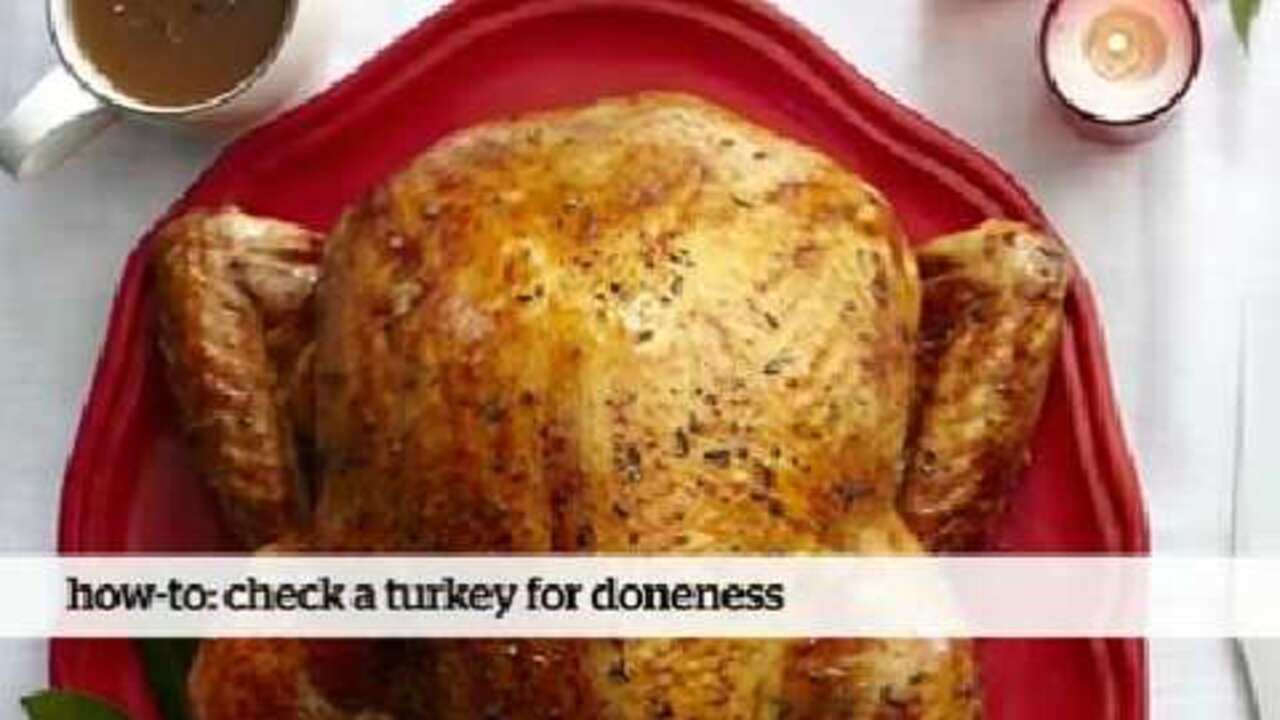 How to check a turkey for doneness