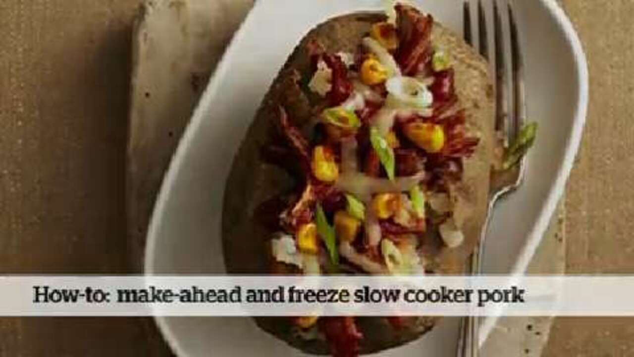 How to make ahead and freeze Slow Cooker Shredded Pork