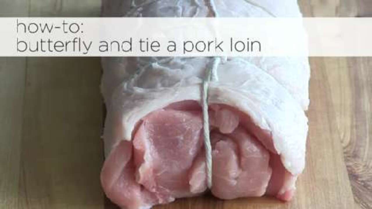 How to butterfly a pork loin