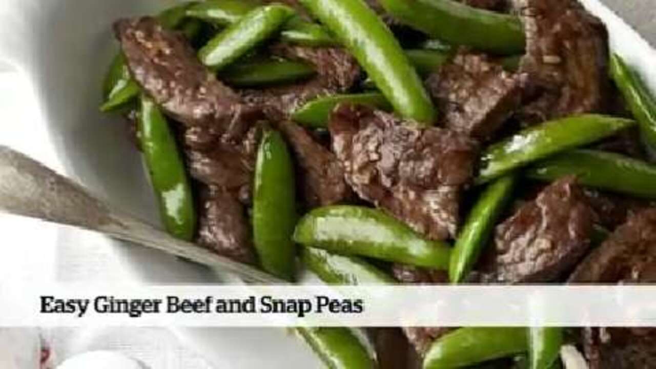 Quick and easy dinner: Easy Ginger-Beef and Snap Peas