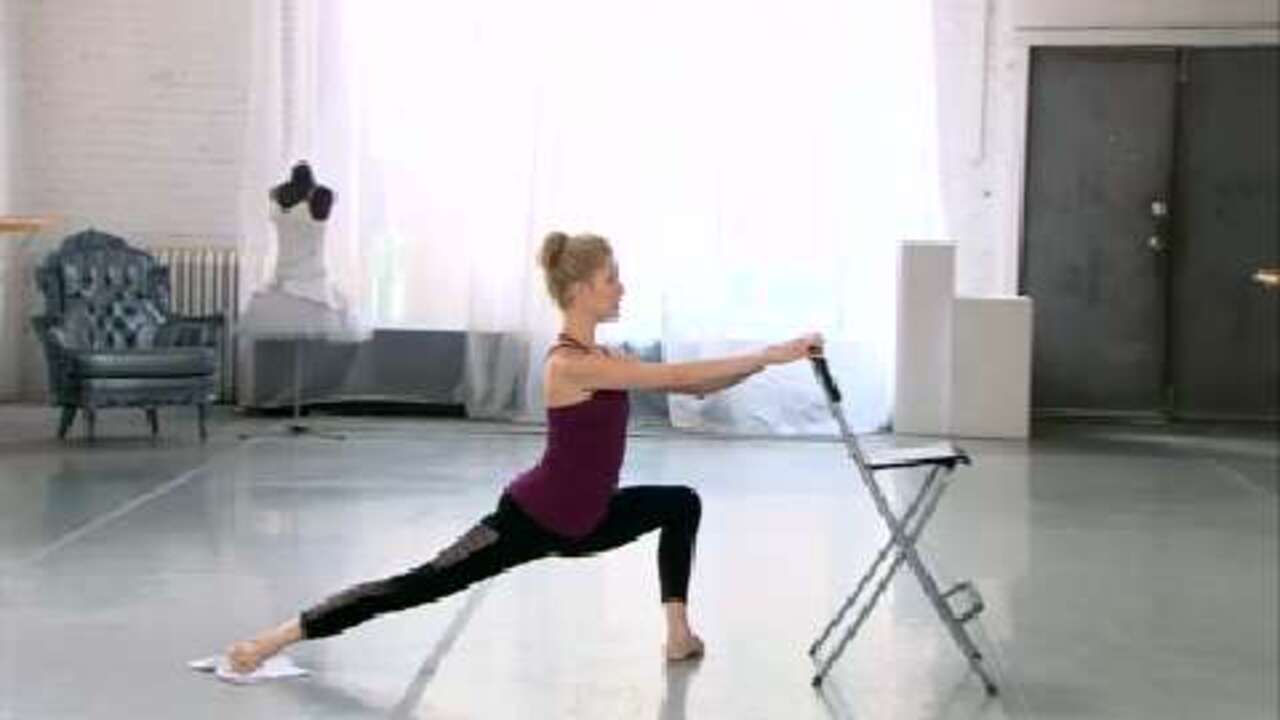 Ballet barre inner thigh workout