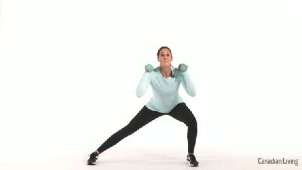 Lateral lunge with overhead press: An exercise for heart and bone health