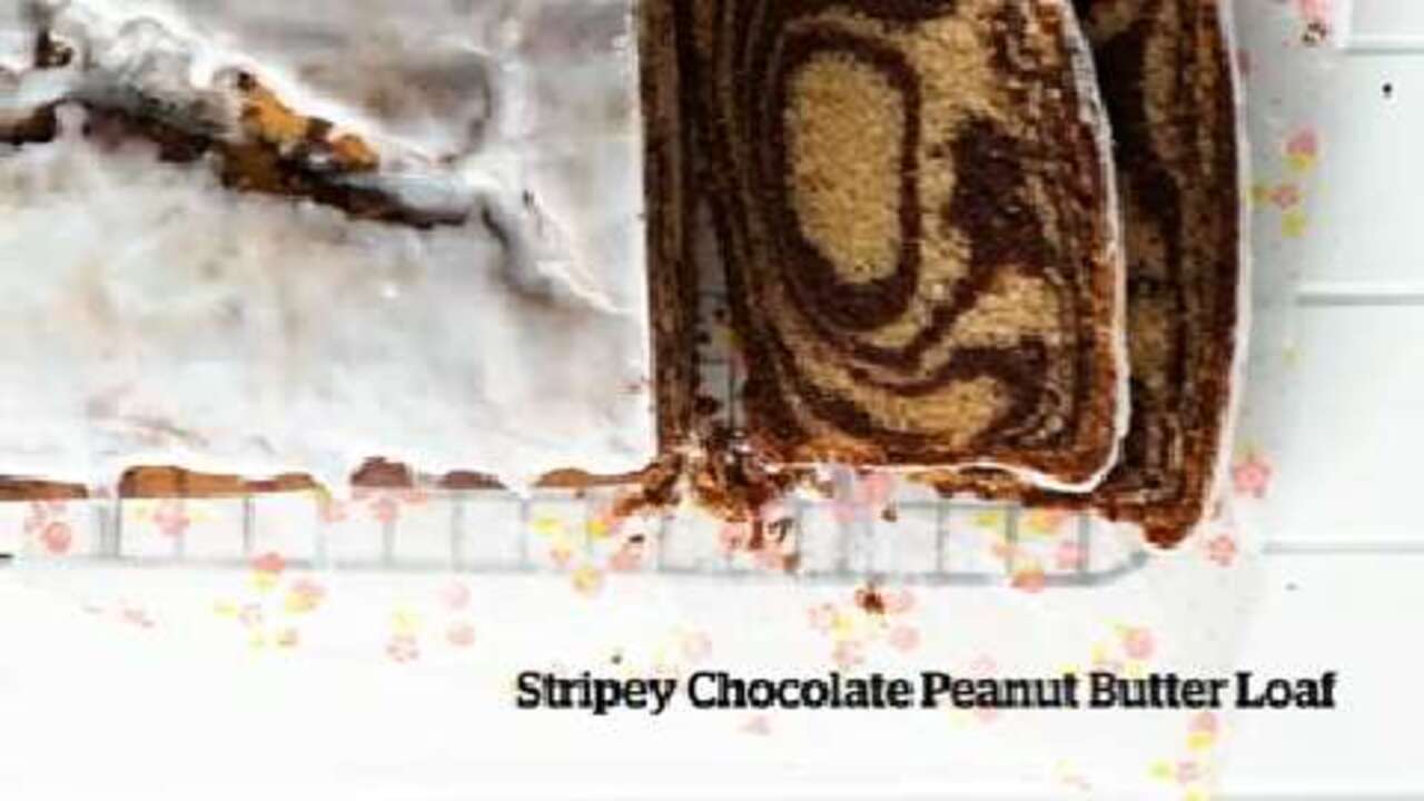 How to make Stripey Chocolate Peanut Butter Loaf