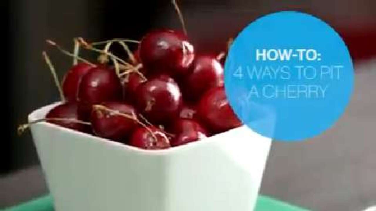 How to pit cherries four ways