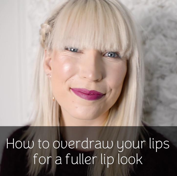 How to overdraw your lips for a fuller look