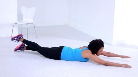 Strengthen your back with this Superman exercise