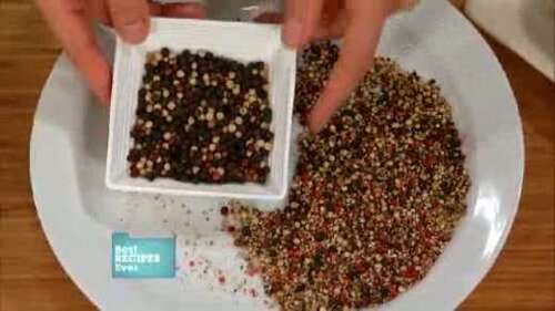 Crushing peppercorns