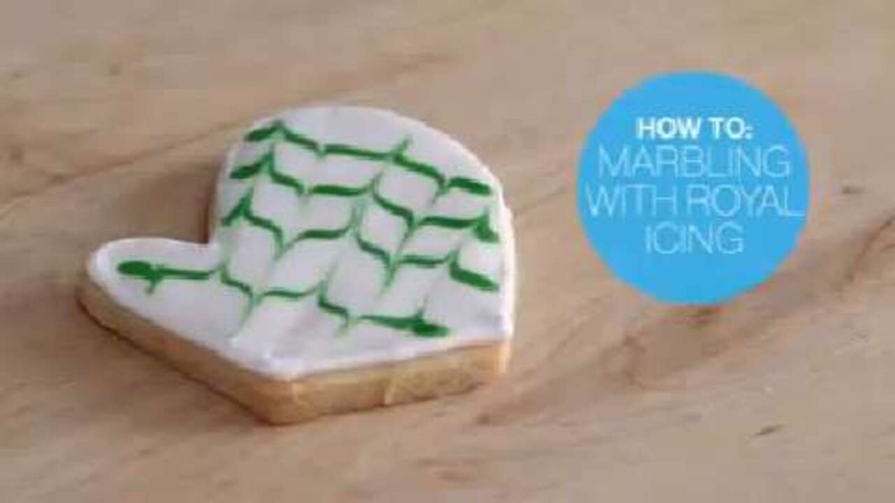 How to: Marbling with royal icing