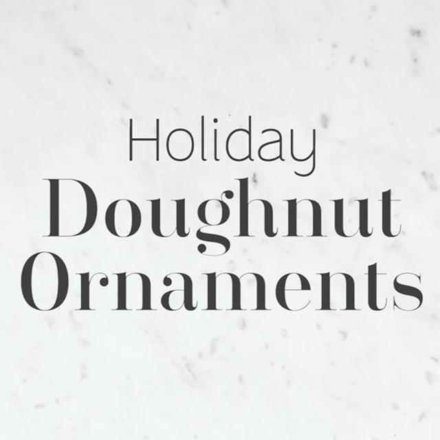 DIY Doughnut Ornaments
