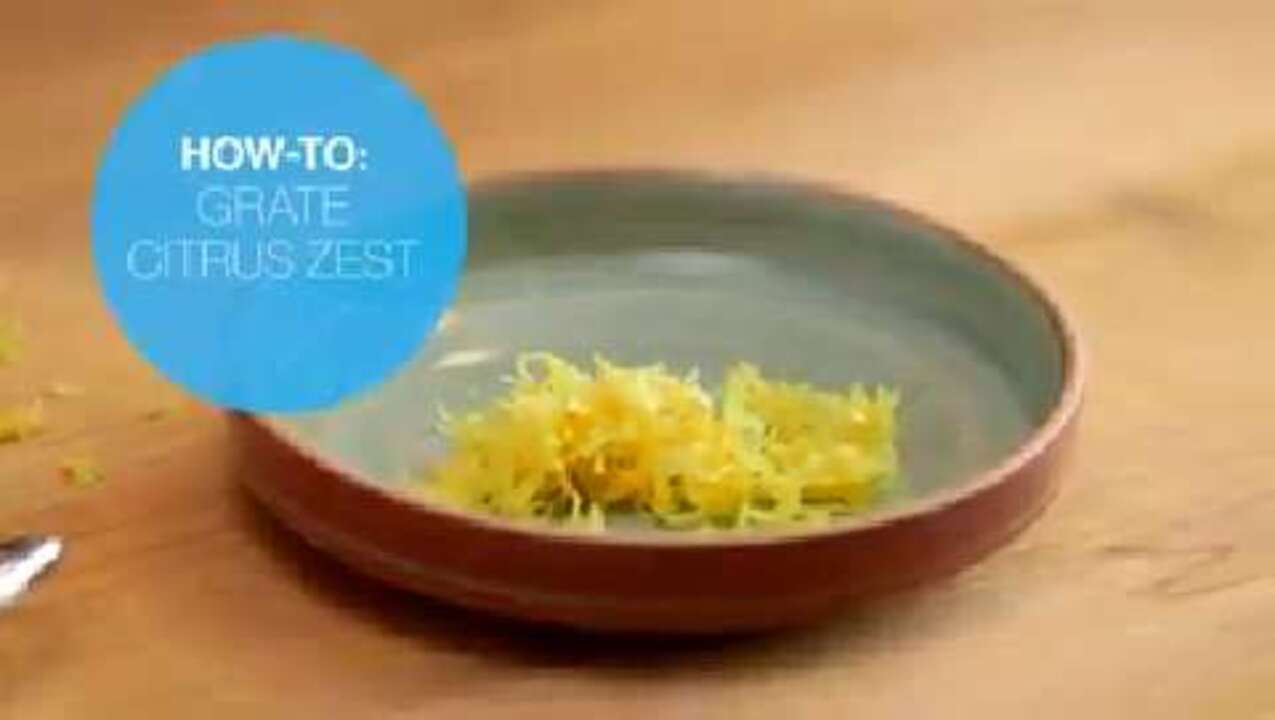 How to grate citrus zest