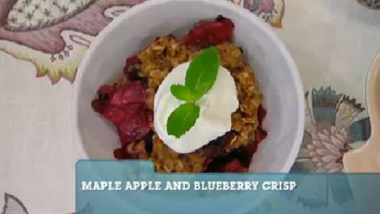Best Recipes Ever: Maple Apple and Blueberry Crisp