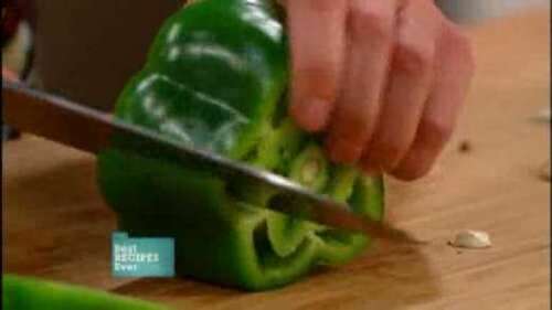 How to cut bell peppers easily