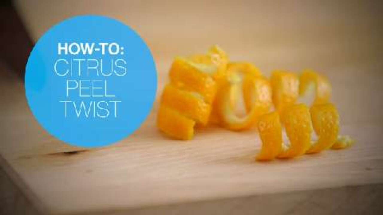 How to make a citrus peel twist