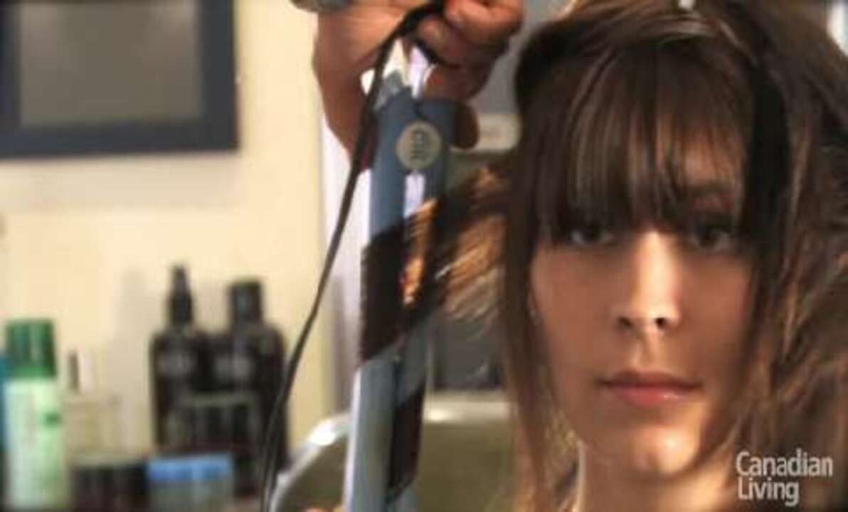 How to create soft curls with your straight iron