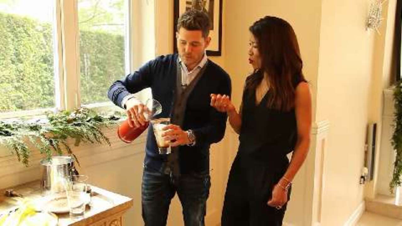 Making a festive Caesar with Michael Buble