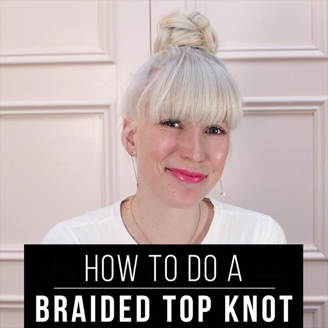 How to do a braided top knot