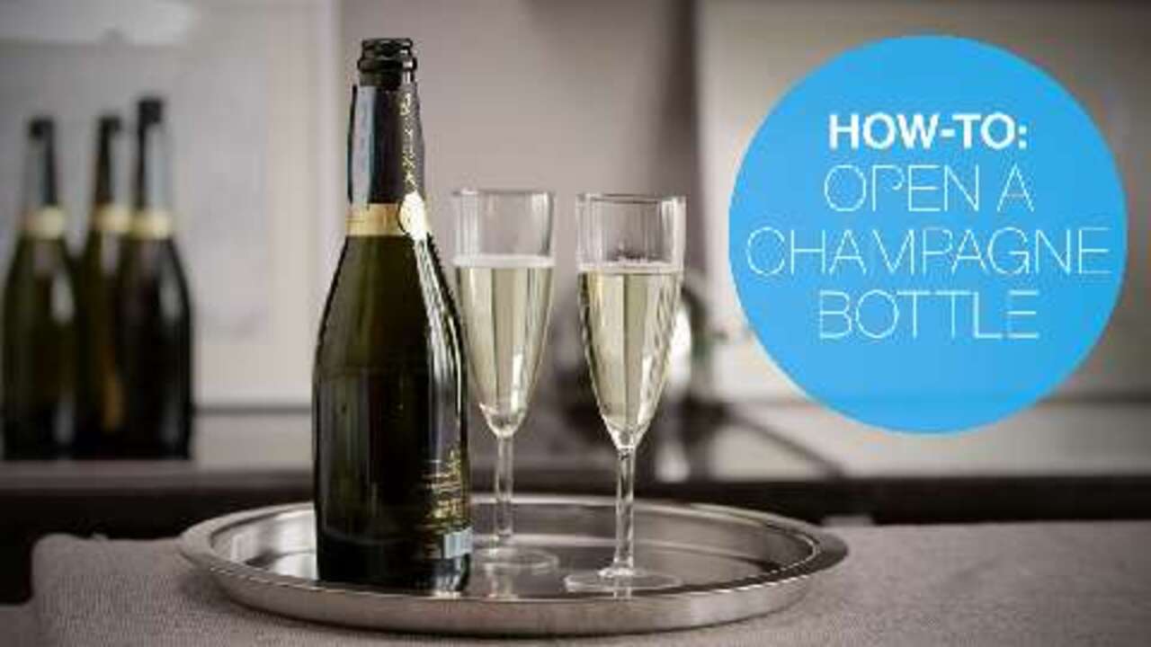 How to open a champagne bottle