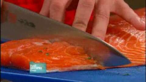 How to prepare and portion salmon