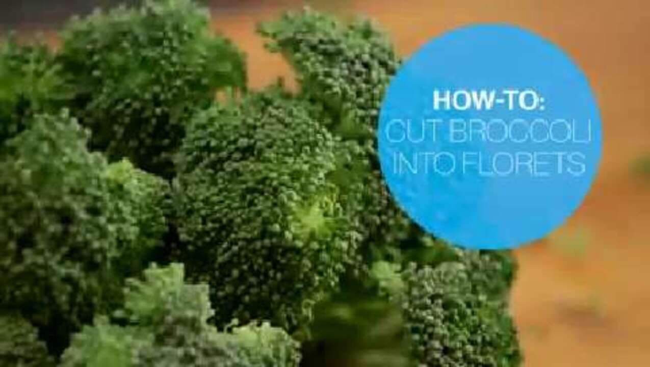 How to cut broccoli into florets