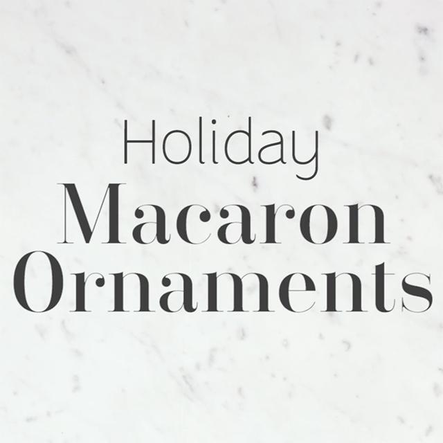DIY Macaron Ornaments