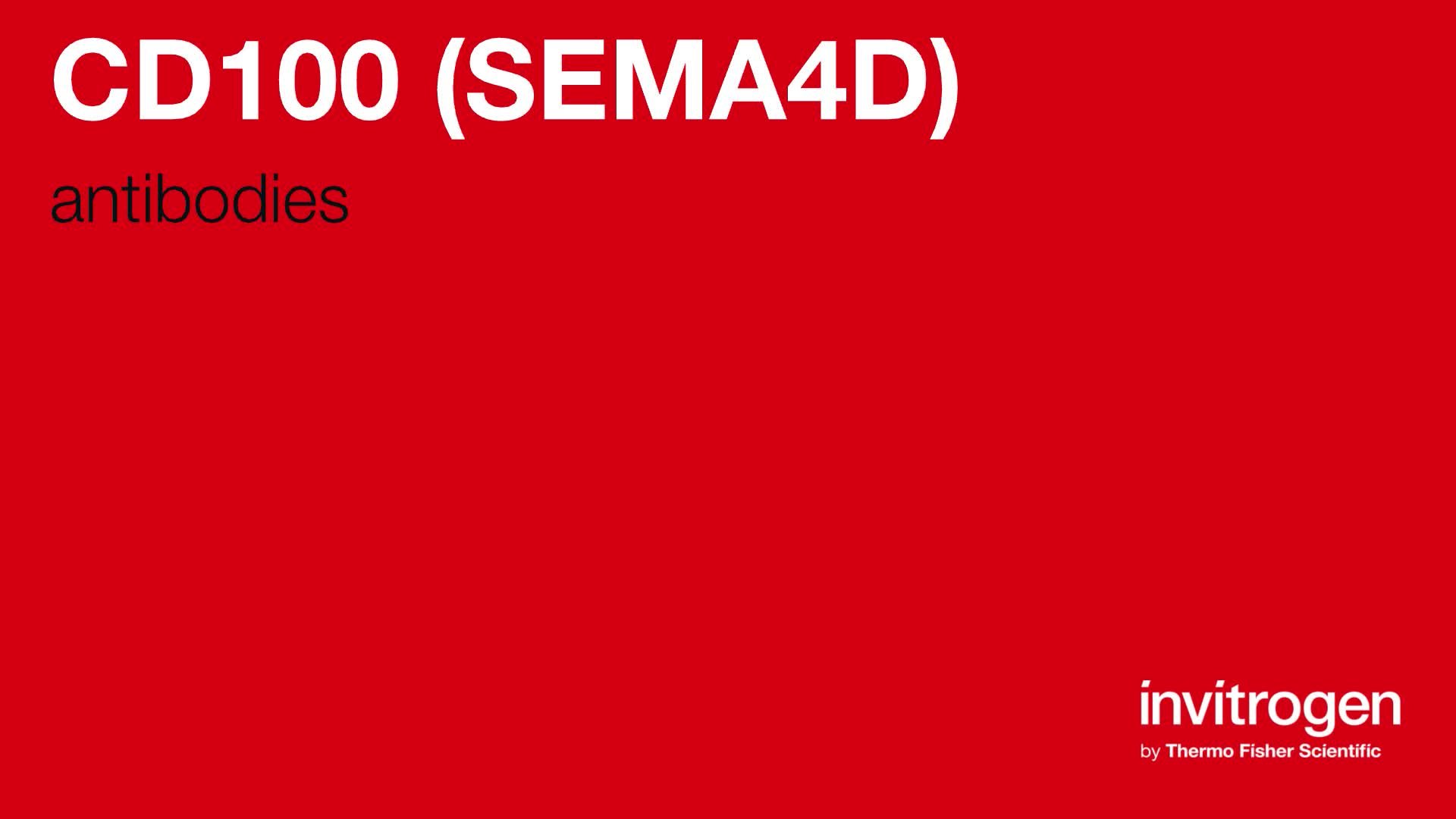 Red Cd100 CD100 (SEMA4D) antibodies from Thermo Fisher Scientific