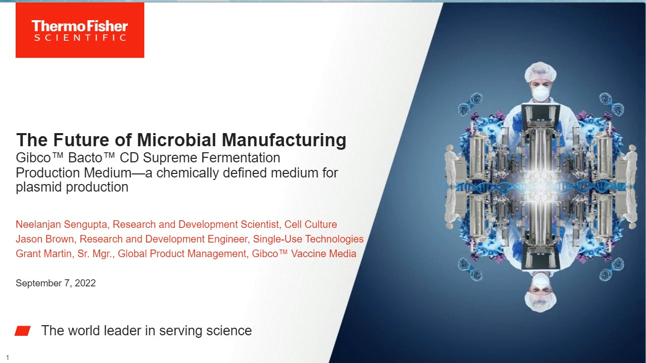 The future of microbial manufacturing: Chemically defined medium for  protein and plasmid production - Scientific Videos
