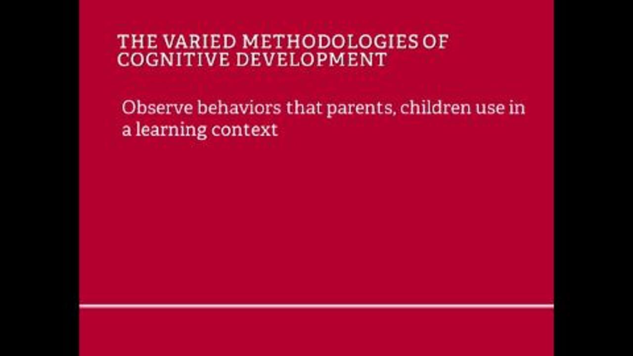 Sage Video Yvette Renee Harris Defines Cognitive Development