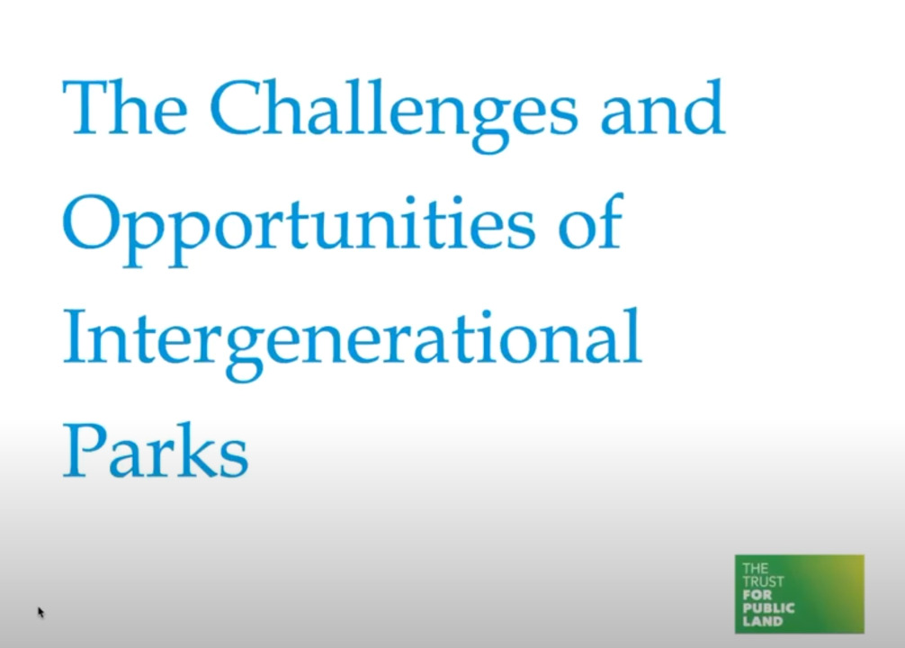 Webinar: the challenges and opportunities of intergenerational parks