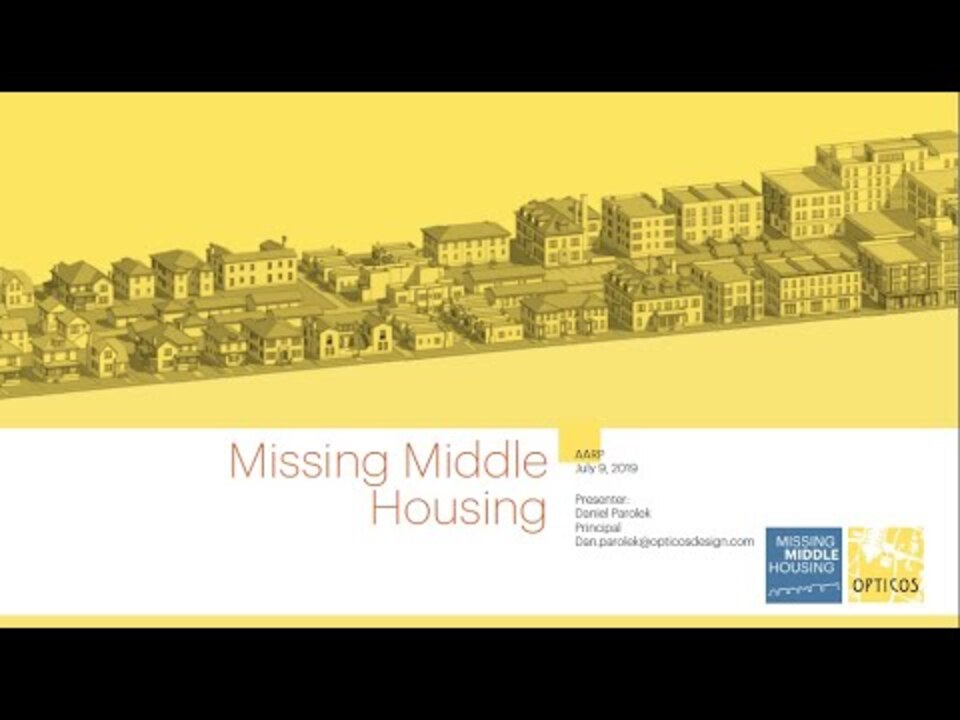 Webinar- Missing Middle Housing