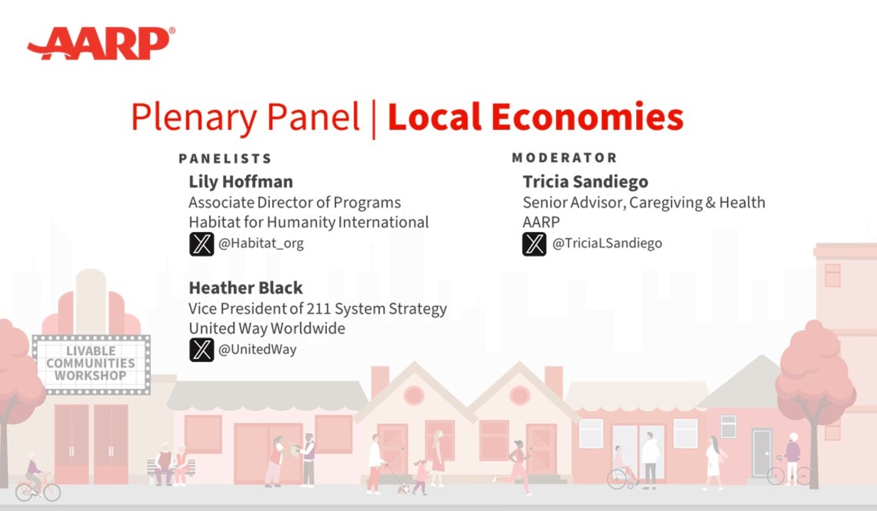 Aarp. Org/livable2023: plenary panel — local economies