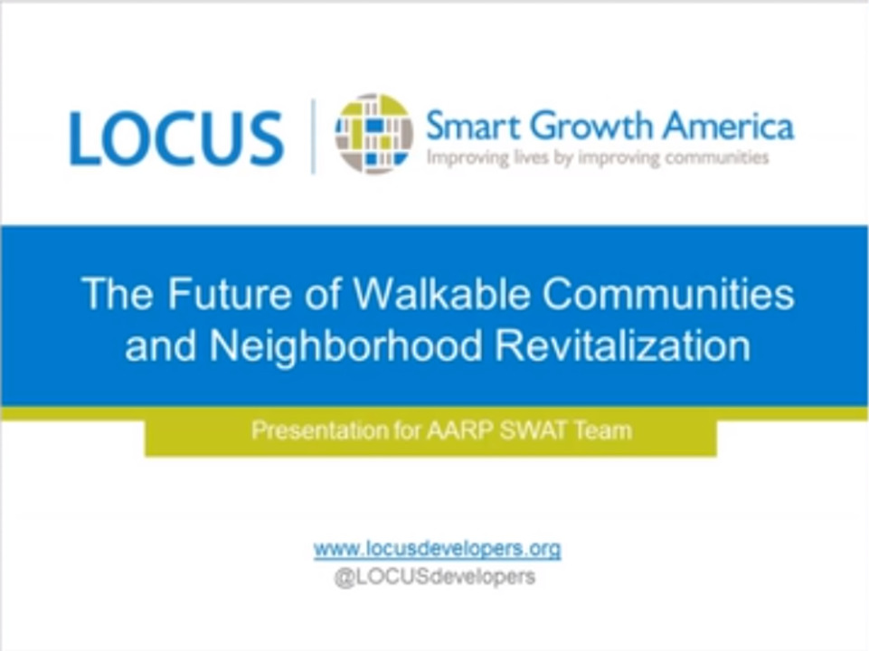 Webinar- the future of equitable walkable neighborhoods