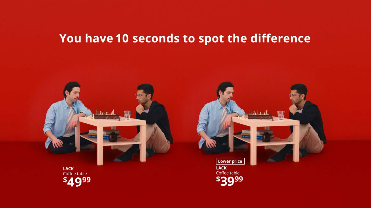 Ikea Canada's product ads challenge you to spot the difference - Ad Age, image size:1280x720