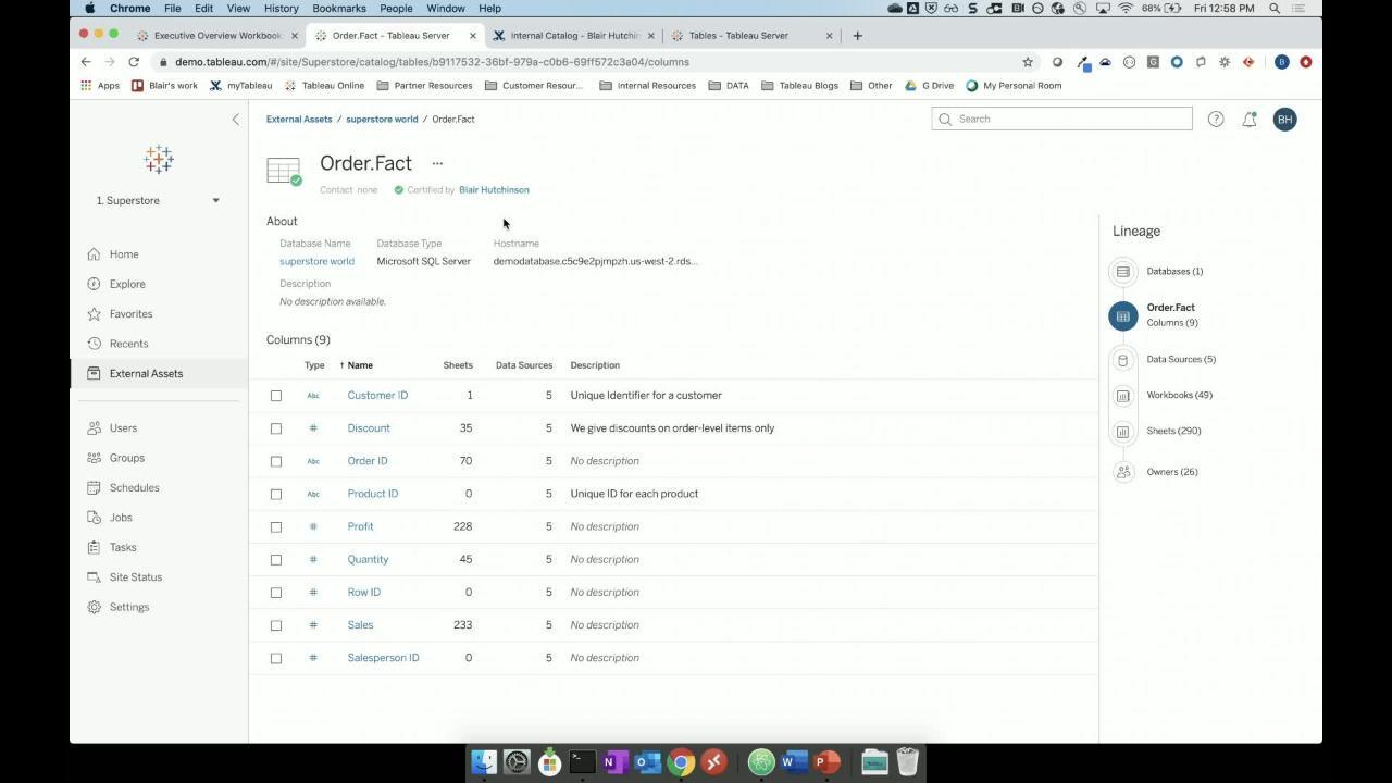 Video thumbnail for Extending Your Data Catalog into Tableau