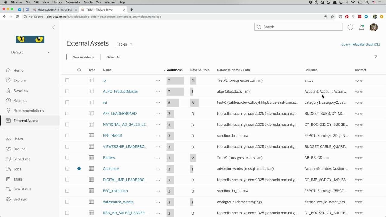 Video thumbnail for Tableau Metadata API Deep Dive