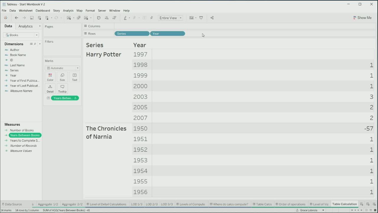 Video thumbnail for Solving the Tableau Table Calculations Puzzle