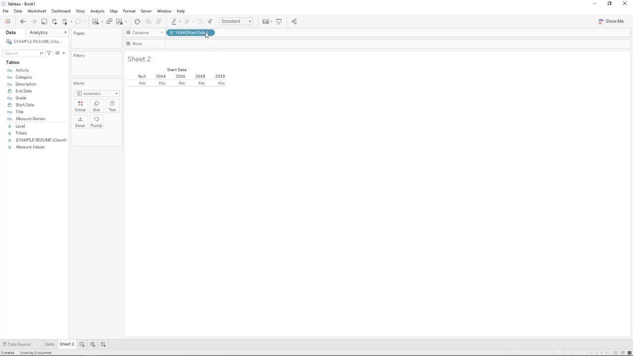 Video thumbnail for How to Build an Interactive Resume in Tableau Part 1