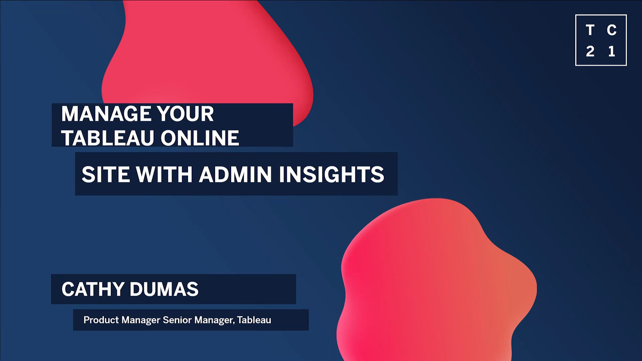 Manage Your Tableau Online Site with Admin Insights