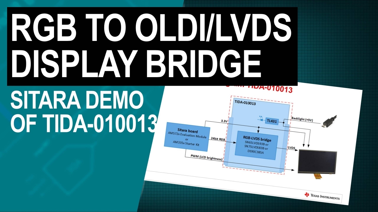 Demonstrating RGB to OLDI/LVDS Display Bridge Reference