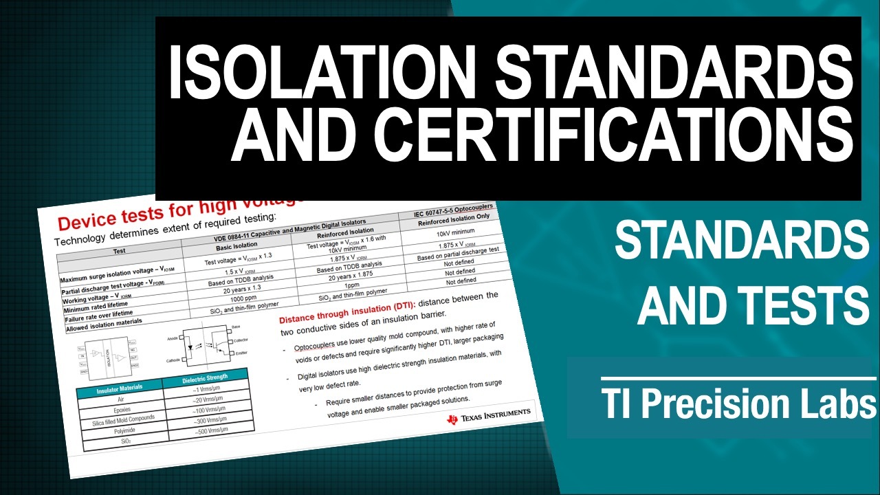 Ti Precision Labs Isolation Introduction To Isolation Standards And Certifications Ti Com Video