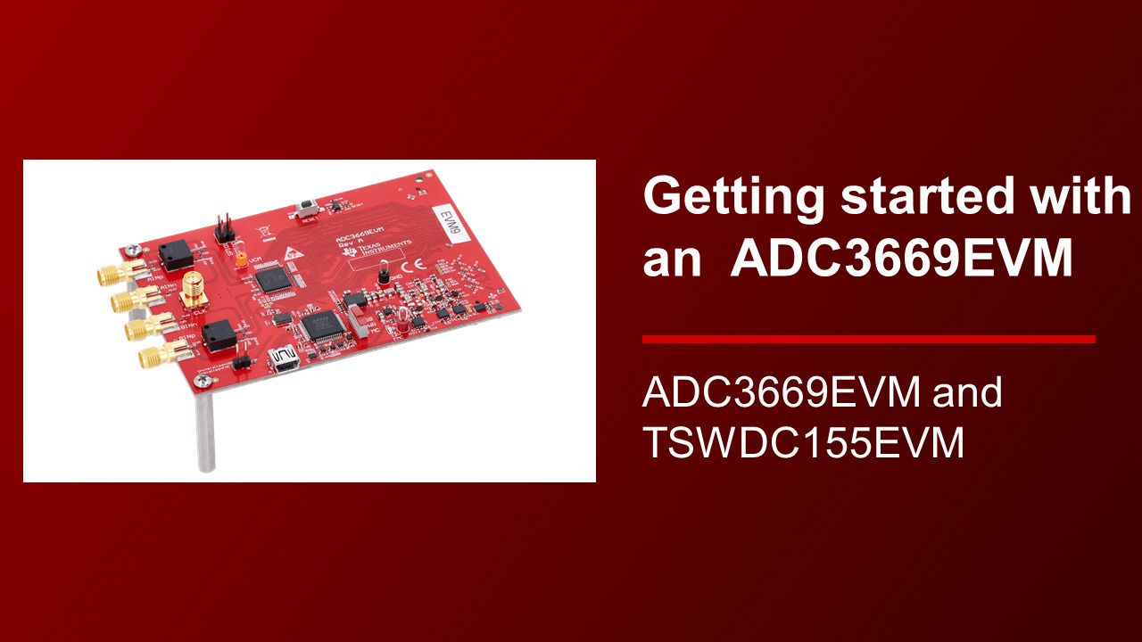 ADC3669EVM Evaluation board | TI.com