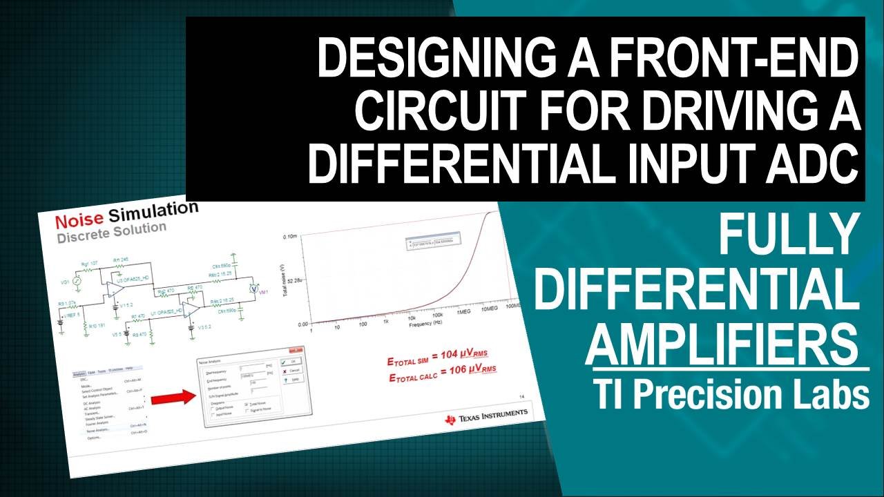 Fully differential amplifier analysis plus